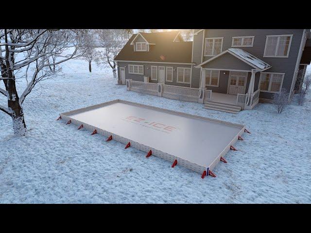 I Built a Backyard Rink in Under an Hour! | EZ ICE