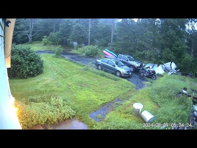 Windmill blade strikes railroad bridge in Stockton Springs, Maine