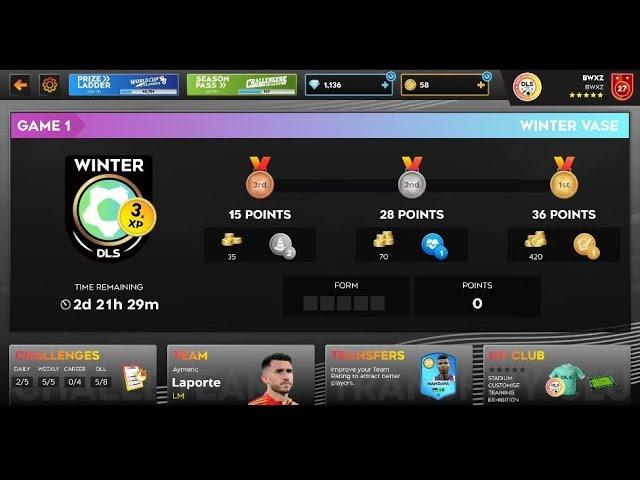 DLS 25 | 12 GAMES ALL WINS, NO LOSE | WINTER VASE | CHAMPION | TOO EASY