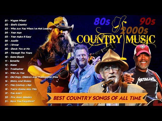 Alan Jackson, Kenny Rogers, Darius Rucker, Blake Shelton - Old Country Songs 70s 80s 90s Collection