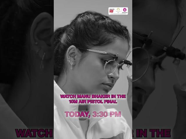 Manu Bhaker in the 10m Air Pistol Finals | Paris 2024 | LIVE on JioCinema & Sports18