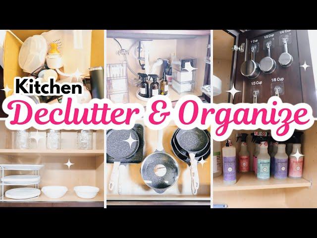 EXTREME DECLUTTER & ORGANIZE THE KITCHEN!