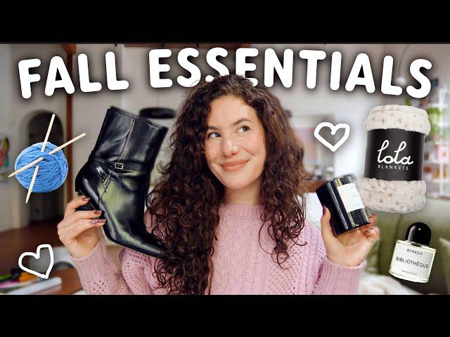 all of my (very cozy) Fall ESSENTIALS! (home, lifestyle and fashion)