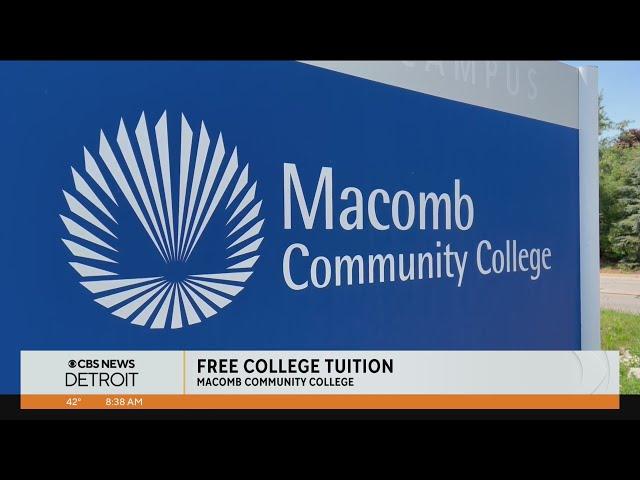 Macomb Community College offers free tuition to students