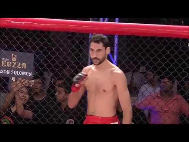 Cocky Indian MMA fighter. Knocked out in 2 seconds