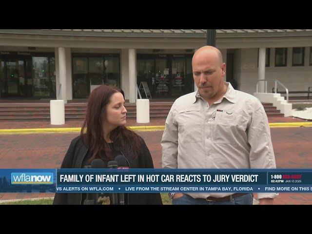 Family of Florida infant left in hot car reacts to jury verdict