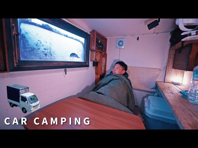 [Winter car camping] Car camping that freezes below freezing. Loss of power. ｜134