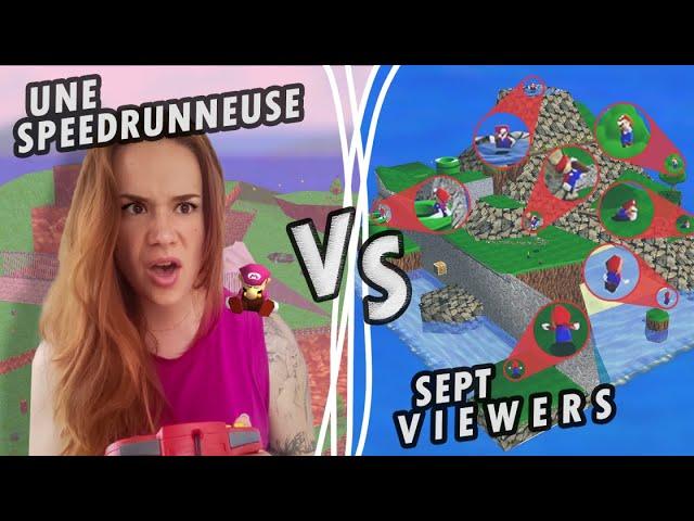 Une Speedrunneuse VS 7 Viewers | Super Mario 64 Manhunt Challenge
