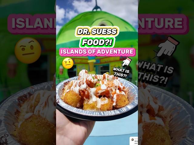 Eating STRANGE Dr. Suess-Themed Food! (Islands of Adventure Tots)