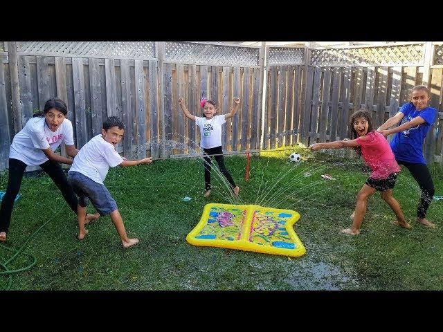 Tug Of War Slime Pit Challenge HZHtube Kids Fun vs Sisters Fun Tube