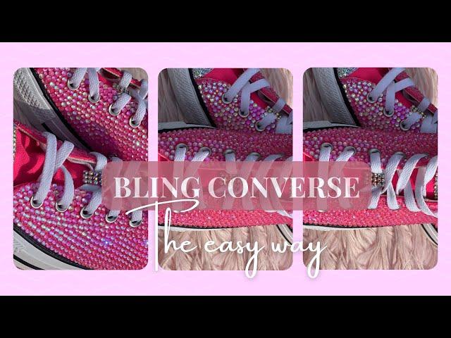 BLING OUT YOUR CONVERSE!!! THE EASY WAY️️️ WATCH THIS