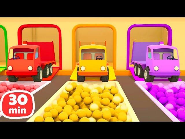 Die Helfer Autos und ihre neuen Einsätze. Lehrreiche Zeichentrickfilme für kleine Kinder