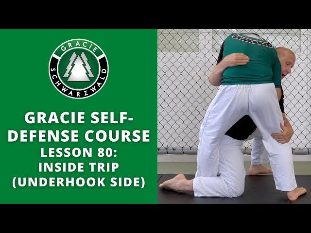 BJJ Self-Defense Course | Lesson 80: Inside Trip (Underhook Side)