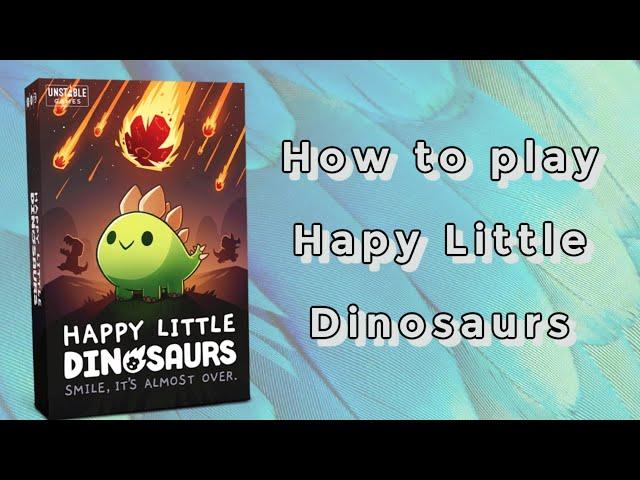 How to play Happy Little Dinosaurs board game