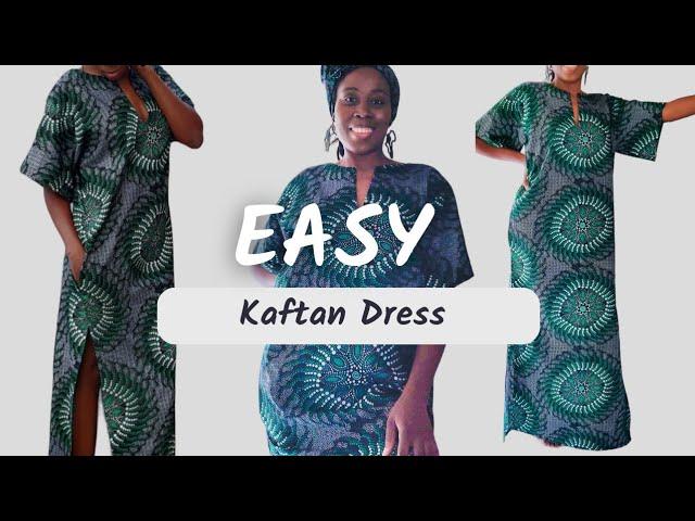 How to Sew a Kaftan Dress || Kaftan Cutting and Stitching