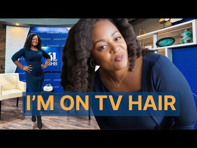 I’M ON TV with a TWIST OUT  | 4C Hair Tutorial