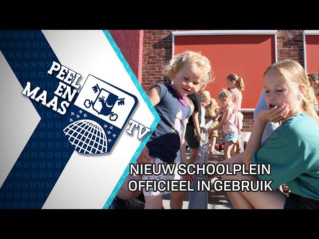 Nieuw schoolplein officieel in gebruik - 26 juni 2024 - Peel en Maas TV Venray