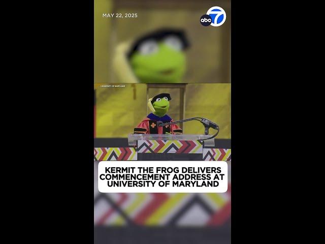 Kermit the Frog delivers commencement speech, offers sage advice