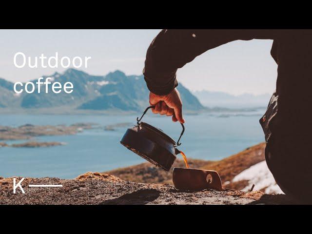 Making Coffee Outside — Hiking in Lofoten