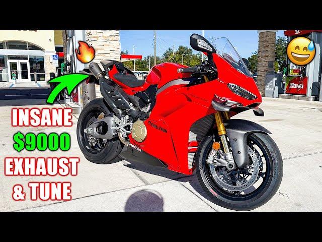 FIRST RIDE On Panigle V4S With LOUD Exhaust & Tune 