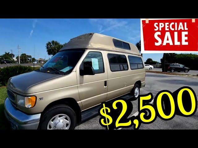 Camper Van FOR SALE $2,500 | Cheap & Affordable HIGH TOP Van