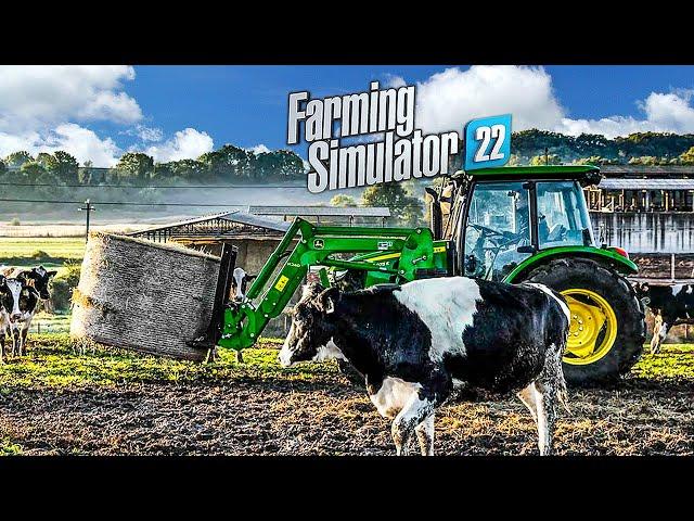 Daily farm routine in a dairy farm | Farming Simulator 22