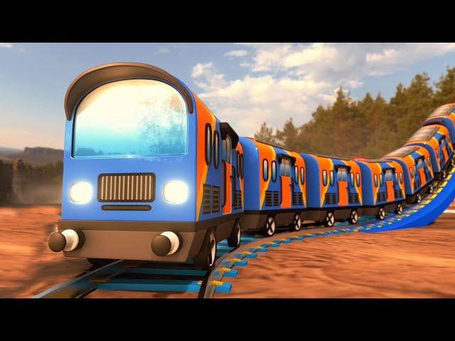 Train Compartment Separates From Train Funny Cartoon Movie | choo choo train kids videos