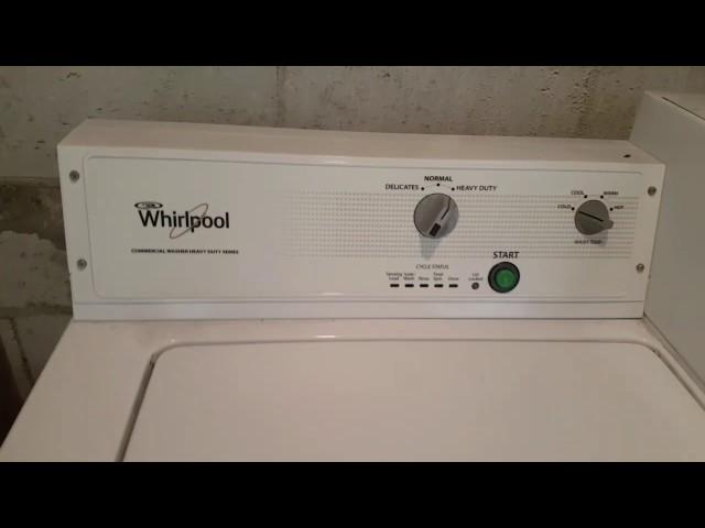 Reset control Whirlpool commercial washer machine