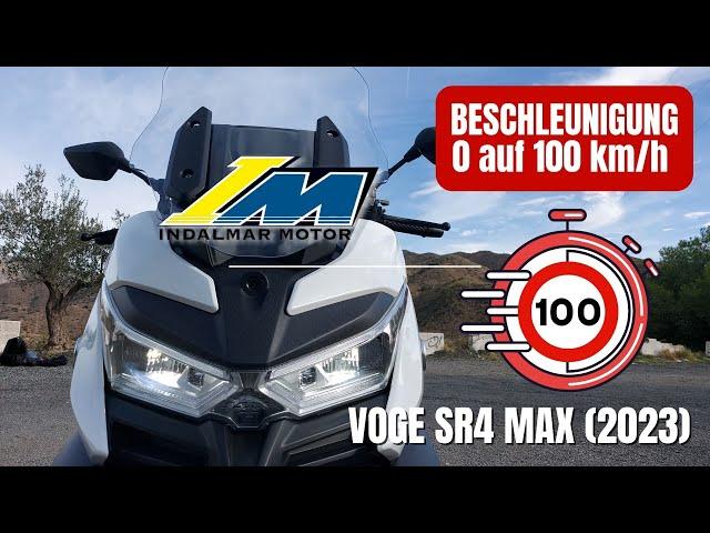 VOGE SR4 MAX (2023) | Beschleunigungstest 0 auf 100 km/h | VLOG 474