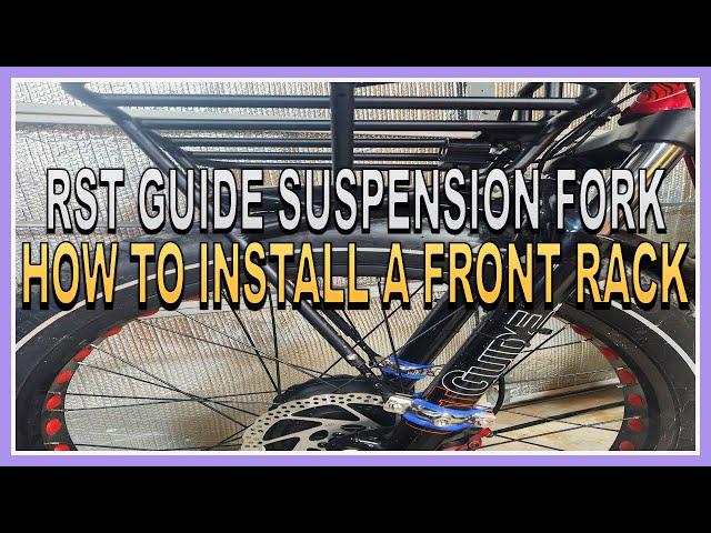 How to Install a Front Rack on your Suspension Forks when your Bike does not have Mounting Points.