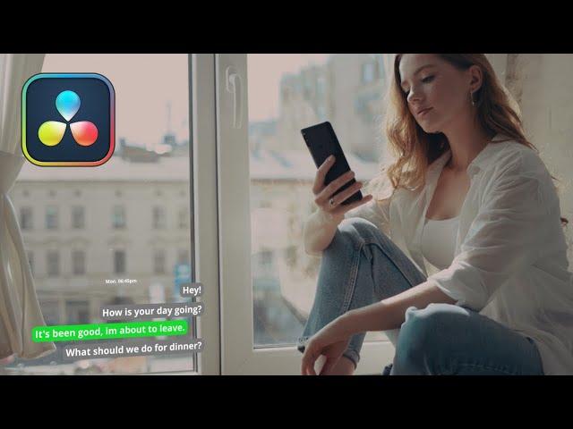 Texting effect made | DaVinci Resolve Tutorial