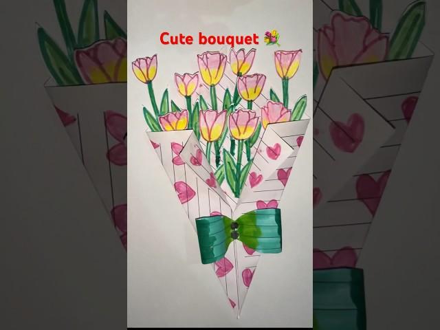 Cute DIY Bouquet  #diy #art #idea #craft #bouquet #shorts #Sara(S.N)