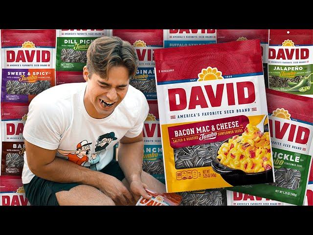 Baseball Player Tries EVERY Sunflower Seed Flavor!