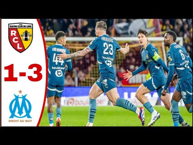 Club Lens vs Marseille (1-3), All Goals Results/Highlights Luis Henrique Goal, Angelo Fulgini Goal