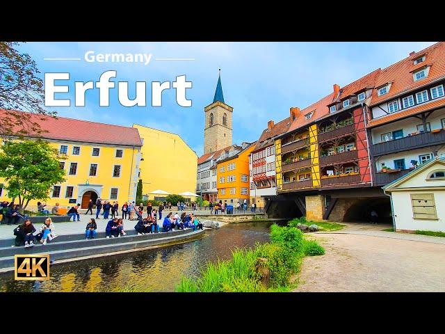 Erfurt, Germany  Amazing Spring Walk 2023 ️ 4K Walking Tour