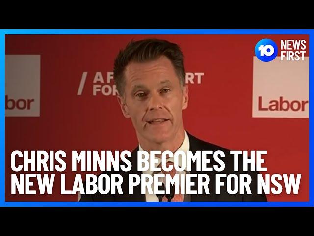 NSW Labor Leader Chris Minns Becomes 47th Premier For NSW l 10 News First