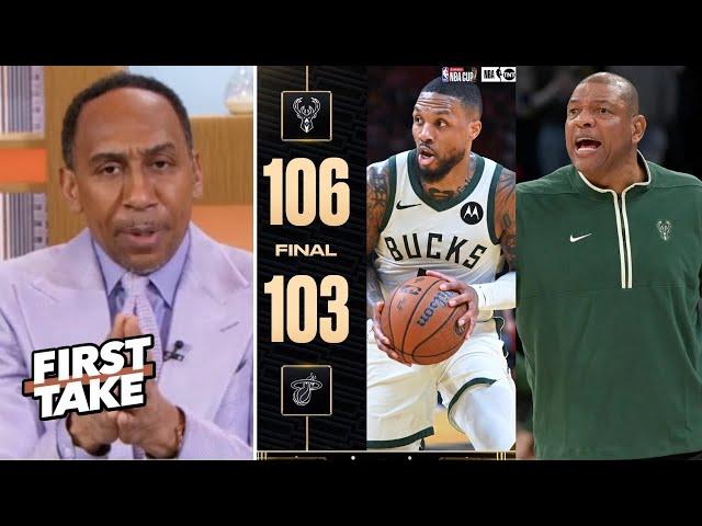 FIRST TAKE | "Everyone was wrong about Doc Rivers" - Stephen A. reacts to Bucks beat Heat 106-103