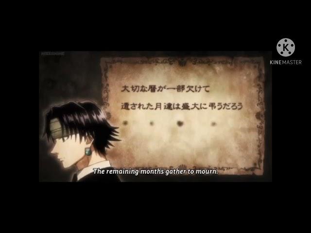 Hunter X Hunter (2011): Chrollo reading his fortune