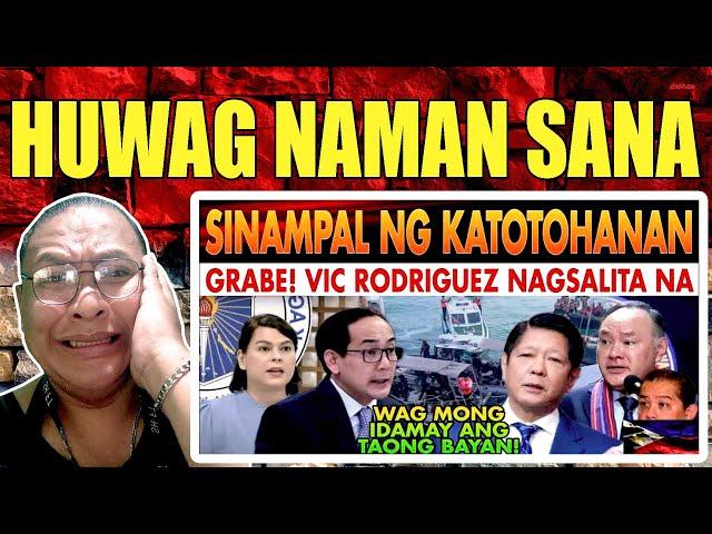 KAKAPASOK LANG! NAGULAT ANG LAHAT! MATINDING PASABOG NI VIC RODRIGUEZ GIBO PBBM/REACTION VIDEO