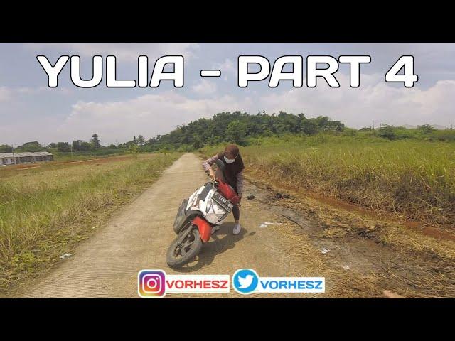 CARA BELAJAR KESEIMBANGAN NAIK MOTOR - YULIA PART 4