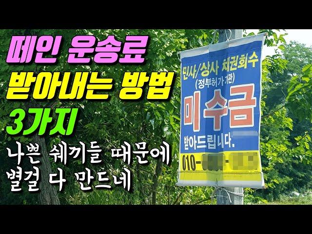 떼인 운송료 받아 내는 3가지 방법 [EP.279]