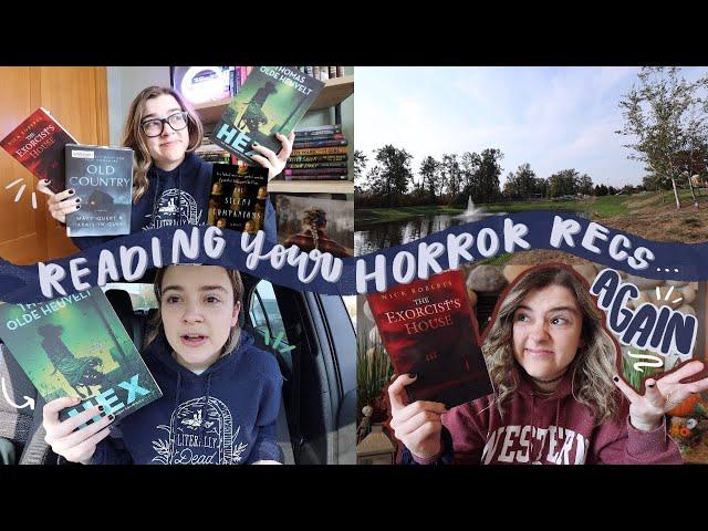 Reading YOUR HORROR RECS again  (reading vlog part 2)