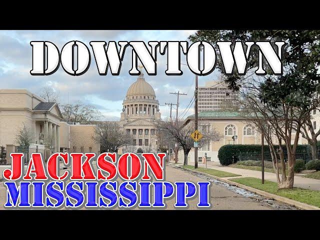 Jackson - Mississippi - 4K Downtown Drive