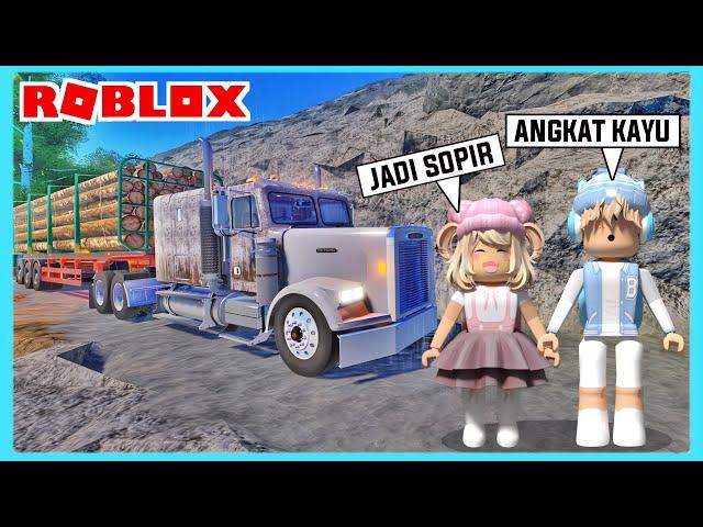 Aku Dan Adiku Jadi Sopir Truck Pembawa Kayu Di Roblox Brookhaven ft @Shasyaalala