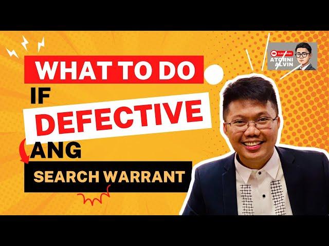 IPINABASURA ANG SEARCH WARRANT | OCULAR INSPECTION