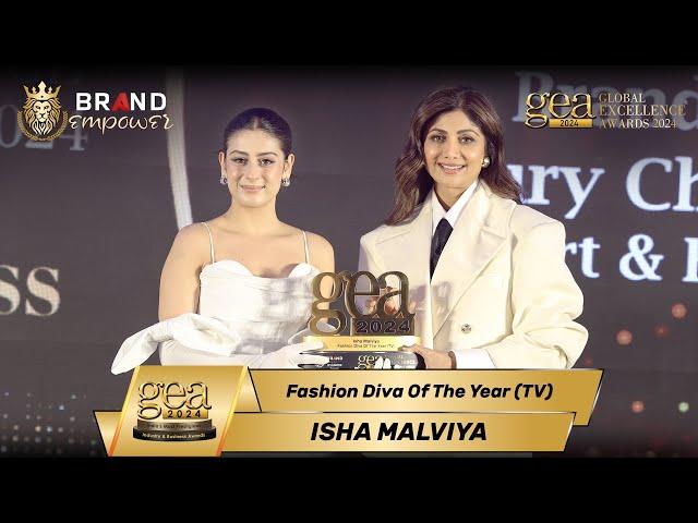 Isha Malviya wins GEA 2024 | Global Excellence Awards 2024 by Brand Empower