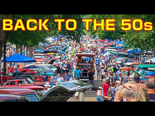 Back to the 50s classic car show 10,000+ 1960s & back automobiles at Minnesota Fairgrounds & street