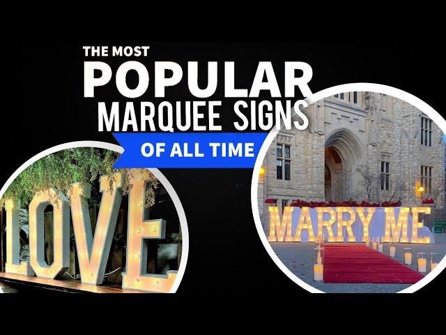 Marquee Letter Business - Most Popular Signs