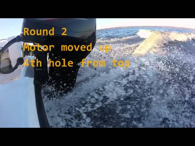 Outboard Motor depth setting