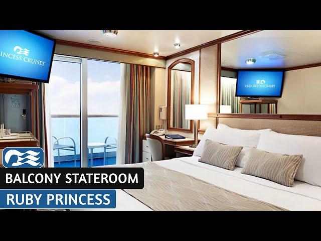 Ruby Princess | Balcony Stateroom | Full Walkthrough Tour & Review | 4K